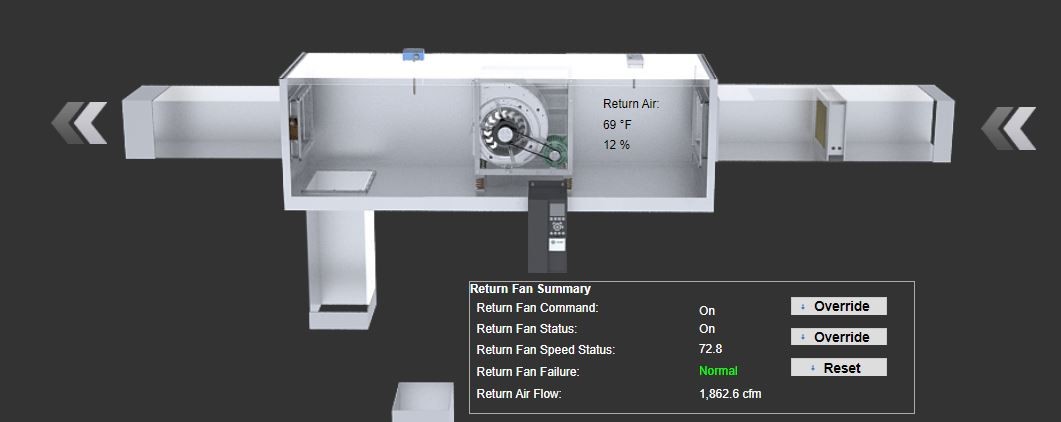 Illustration of return duct