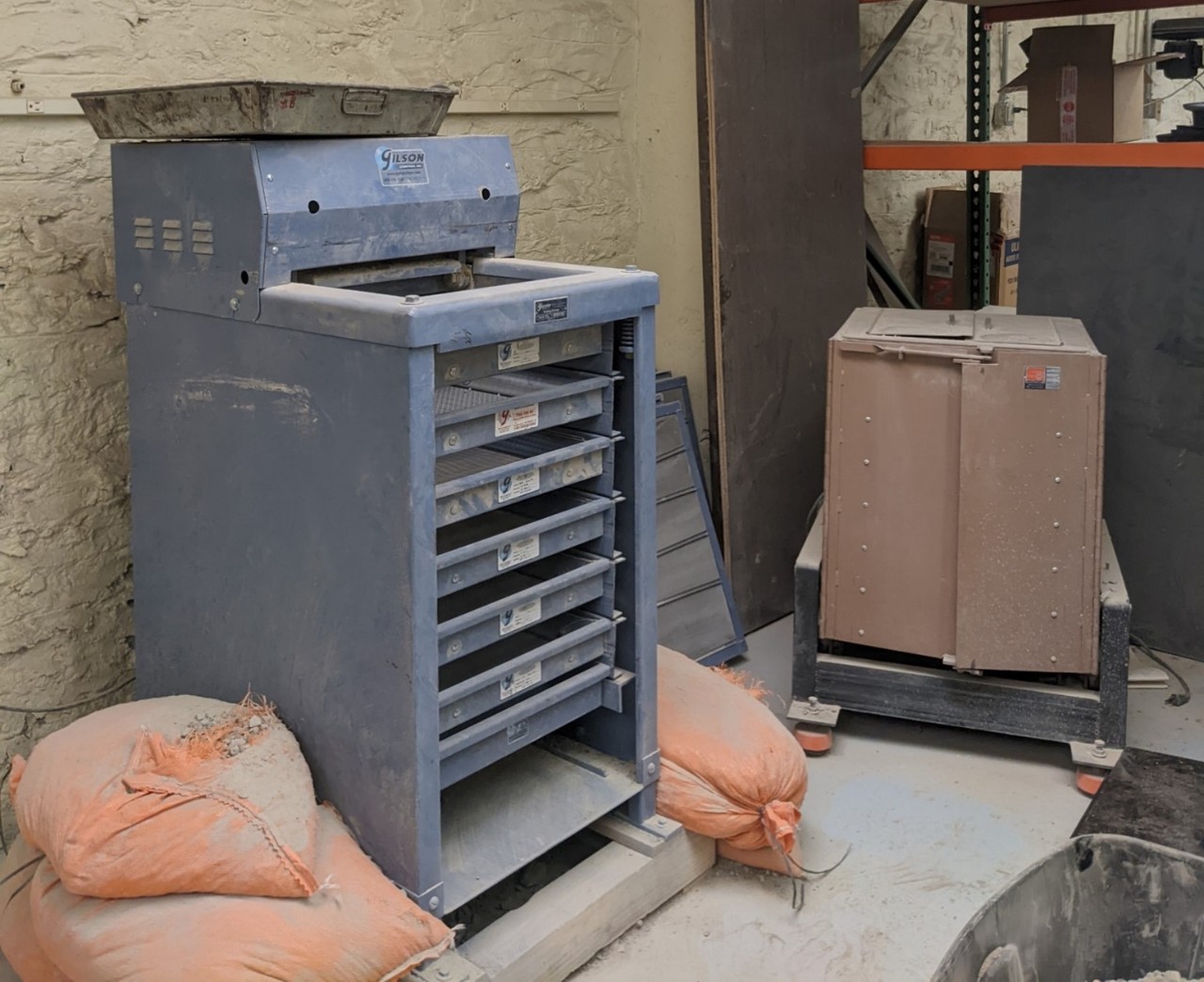 Image of infrastructure material testing facilities at the Center for Smart, Sustainable, and Resilient Infrastructure