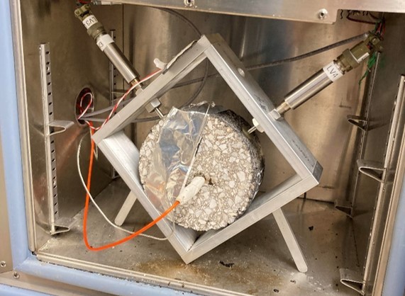 Image of infrastructure material testing facilities at the Center for Smart, Sustainable, and Resilient Infrastructure