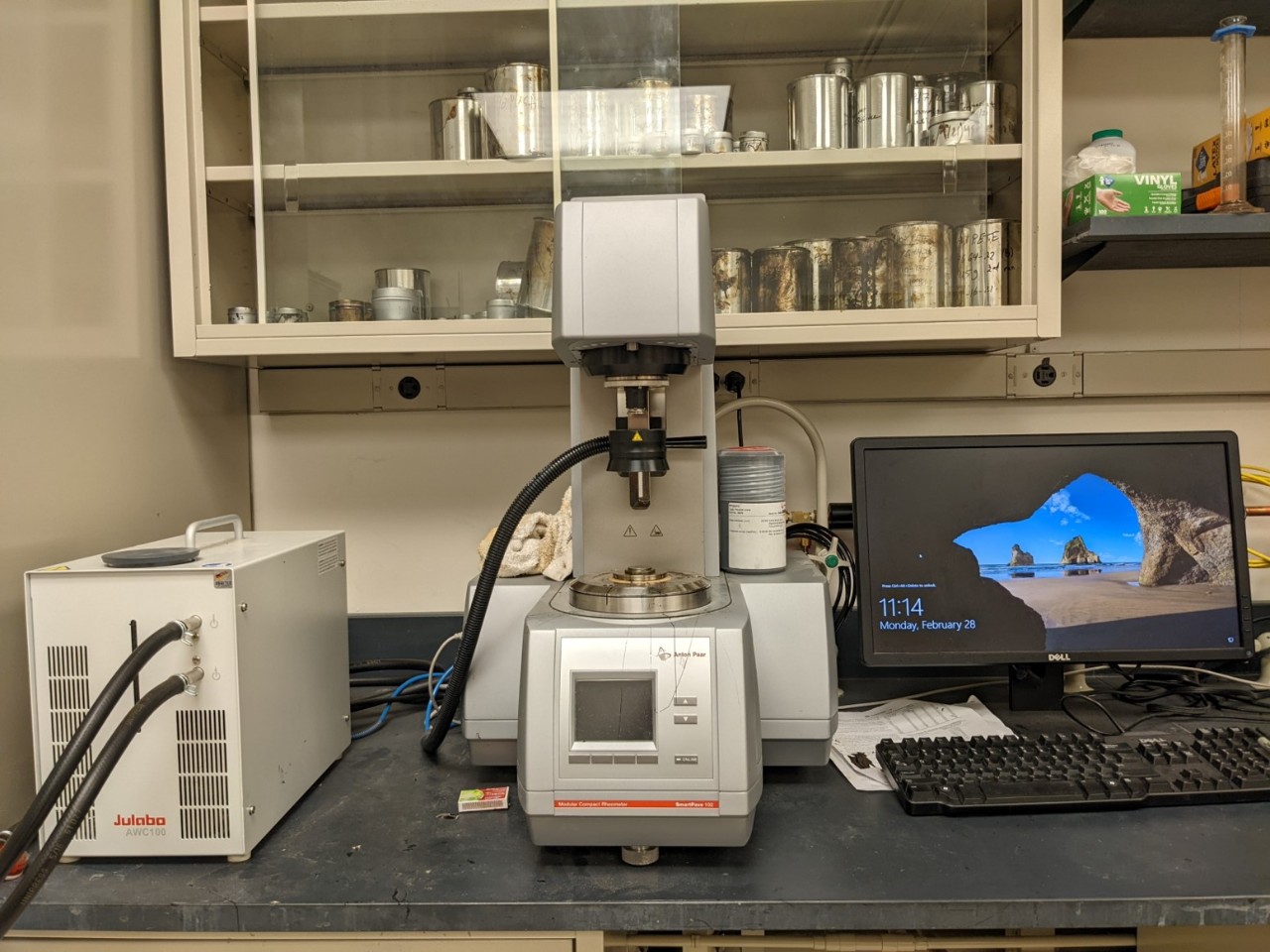 Image of infrastructure material testing facilities at the Center for Smart, Sustainable, and Resilient Infrastructure