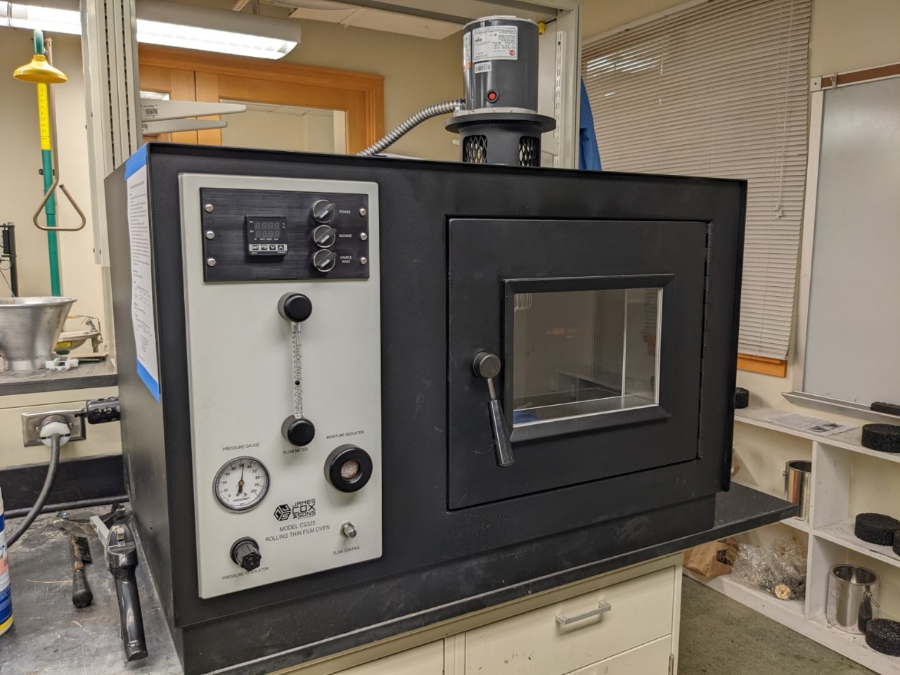 Image of infrastructure material testing facilities at the Center for Smart, Sustainable, and Resilient Infrastructure