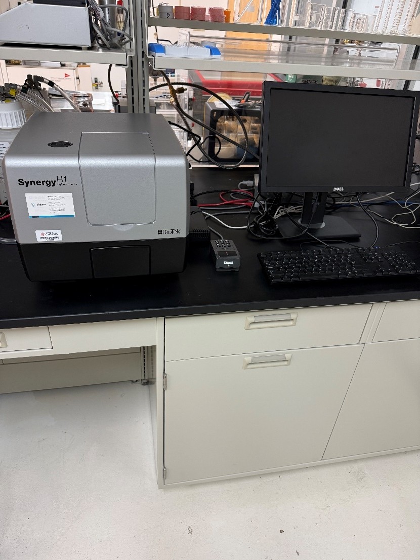 BioTek Synergy H1 Hybrid Plate Reader in the Mantei Center Cleanroom