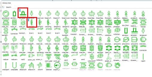 Figure 8: Components required from the Mechanical library