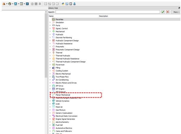 Figure 4: Planar Mechanical Library