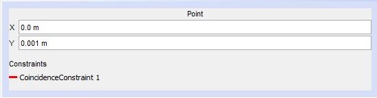 Set the coordinate of one point