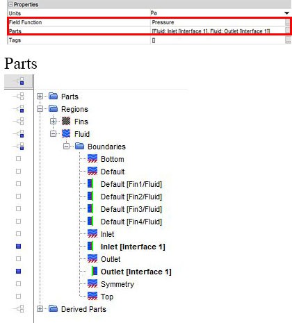 Set the scalar function and location for the surface average report