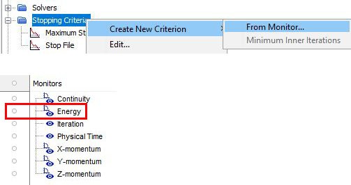 Create a new converging criterion from monitor