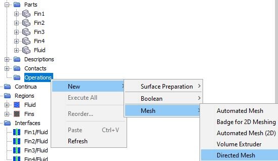Create the directed mesh