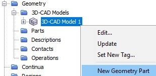 Create a new geometry part