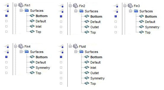 Set the source surfaces for the directed mesh