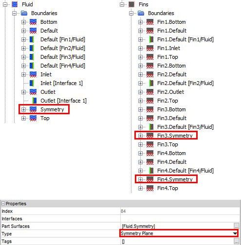 Set the symmetry boundary condition