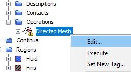 Edit the directed mesh