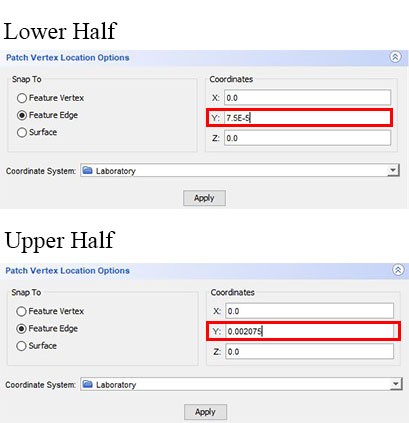 Set the coordinates of the newly created dots
