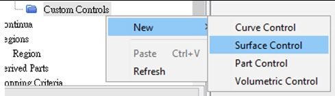 Creating custom mesh control