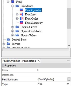 Cylinder boundary conditions