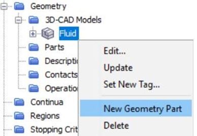 Creating a new geometry part